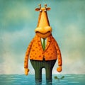 Hippopotamus Comics: Top 31 Orange Giraffe Funny