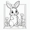 Rabbit and Ball Coloring Fun: Kids\' 3D Creative Delight