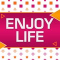 Enjoy Life Pink Orange Basic Shapes Triangles