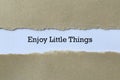 Enjoy little things on paper