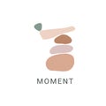 Enjoy moment flat vector illustration