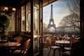 Enjoy a scenic dining experience in Paris as you savor delicious food with a breathtaking view of the iconic Eiffel Tower, View of