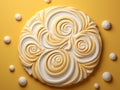 Enchanting Display of Exquisite White Shaped Cookies