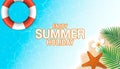 Enjoy summer holiday background. Season vacation, weekend. Vector Illustration. Royalty Free Stock Photo