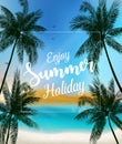 Enjoy the summer holidays background