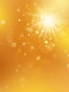 Enjoy the sunshine. Warm day light. Summer background with a hot sun burst with lens flare. EPS 10 Royalty Free Stock Photo