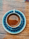 Enjoy in Turkish coffe Royalty Free Stock Photo