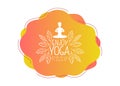 Enjoy Yoga Studio Template, Design Element Can Be Used for Logo, Business Card, Invitation, Flyer Vector Illustration