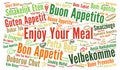 Enjoy your meal in different languages