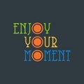enjoy your moment with three circle Royalty Free Stock Photo