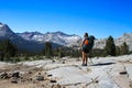 Enjoyig the view on the Pacific Crest Trail Royalty Free Stock Photo