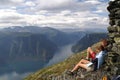 Enjoying the Aurlandsfjord