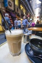 Enjoying coffee and tea in a laneway Royalty Free Stock Photo