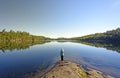 Enjoying the Morning Calm Royalty Free Stock Photo