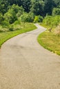 Enjoying a Morning Walk on the Roanoke River Creek Greenway Royalty Free Stock Photo