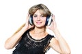 Enjoying of music Royalty Free Stock Photo