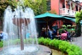 Enjoying outdoor dining at a patio in New Orleans