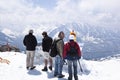 Enjoying the panorama at the Hintertux Glacier, Au