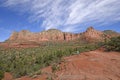 Enjoying a Red Rocks Panorama Royalty Free Stock Photo