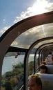 Enjoying the stunning views of Canadian Rocky Mountains from the Rock Mountaineer Train