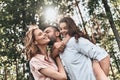 Enjoying time together. Royalty Free Stock Photo