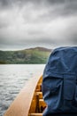 Enjoying The View On A Boat Of Derwentwater Lake In The Lake District, UK.