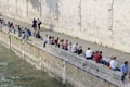 Enjoying the View, Seine River, Paris, ÃÅ½le-de-France