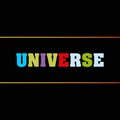 universe word block on black