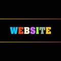 website word block on black