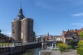 Defensive tower of dromedaries in Enkhuizen. Province of North Holland in the Netherlands