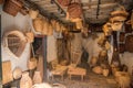 Enkhuizen, Netherlands. June 2022. Store of a basket maker in the Zuiderzee Museum in Enkhuizen.