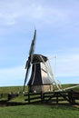 Enkhuizen, the Netherlands - October 12th 2018: 19th century windmill