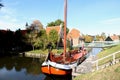 Enkhuizen, the Netherlands - October 12th 2018: Traditional Dutch sail ship