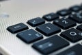 Enlarged view of a computer keyboard, ESC key Royalty Free Stock Photo