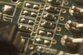 Enlargement of micro electronic components Royalty Free Stock Photo