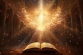 Enlightening Holy quran rays. Generate Ai Royalty Free Stock Photo