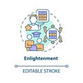 Enlightenment concept icon