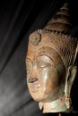 Enlightenment. Spiritual image of buddha head in a beam of light Royalty Free Stock Photo