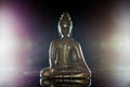 Enlightenment. Traditional buddha figurine in meditation pose. Royalty Free Stock Photo