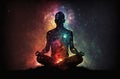 Enlightenment trough meditation. Generative AI