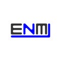 ENM letter logo creative design with vector graphic, ENM Royalty Free Stock Photo