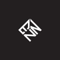 ENN letter logo design on black background. ENN creative initials letter logo concept. ENN letter design Royalty Free Stock Photo
