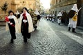 Enna, Sicily, Italy March 25, 2016 religious Parade, in town of