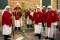 Enna, Sicily, Italy March 25, 2016 religious Parade, in town of