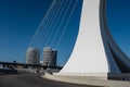 Ennio Flaiano Bridge in the city of Pescara, Italy. Partial view from the street level