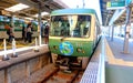 Enoden streetcar in Enoshima Electric Railway Kamakura Station