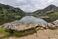 Enol lake in the mountains of the Picos de Europa in Asturias Spain Royalty Free Stock Photo