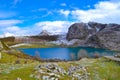 Enol Lake in Picos de Europa, Asturias, Spain. Beautiful view of Royalty Free Stock Photo