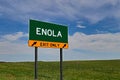 US Highway Exit Sign for Enola