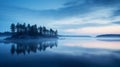 Enontekio: A Magical Wonderland At Misty Dawn On Lake
